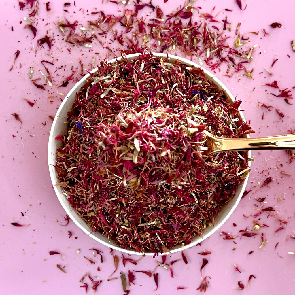 Dried Edible Flowers 20g Pink Cornflower