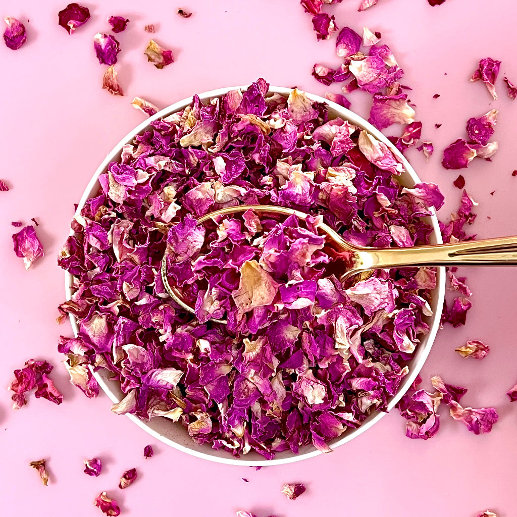 Dried Edible Rose Petal Flowers 20g  Pink