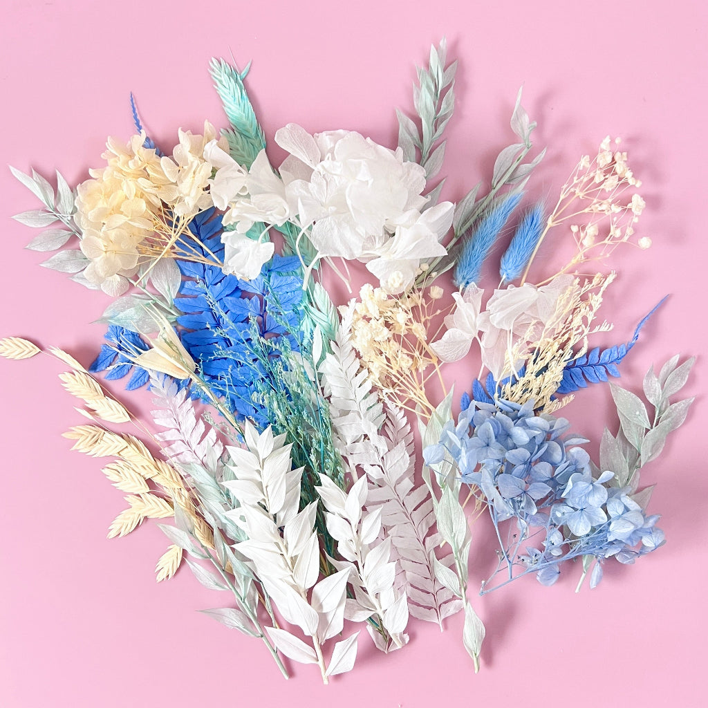 Dried Flower Pack for Cupcake Toppers - Morning Mist