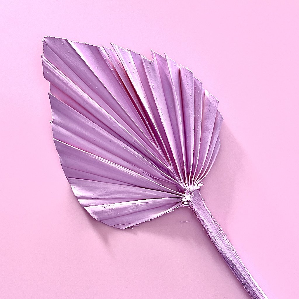 Dried Palm Leaf for Cake Toppers - Lavender