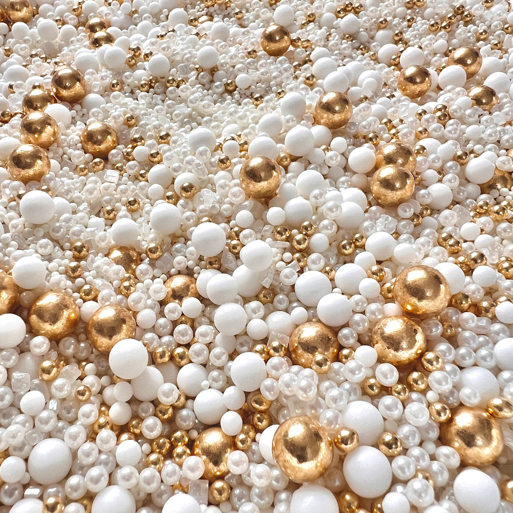 Edible Sprinkles  Golden Snowfall 100g