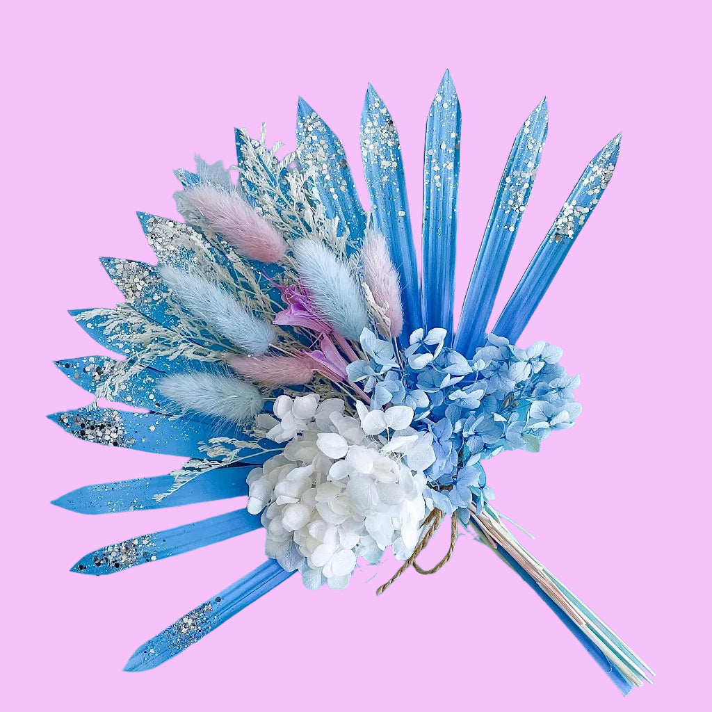 Dried Sun Palm Arrangement for Cake Toppers - Elsa