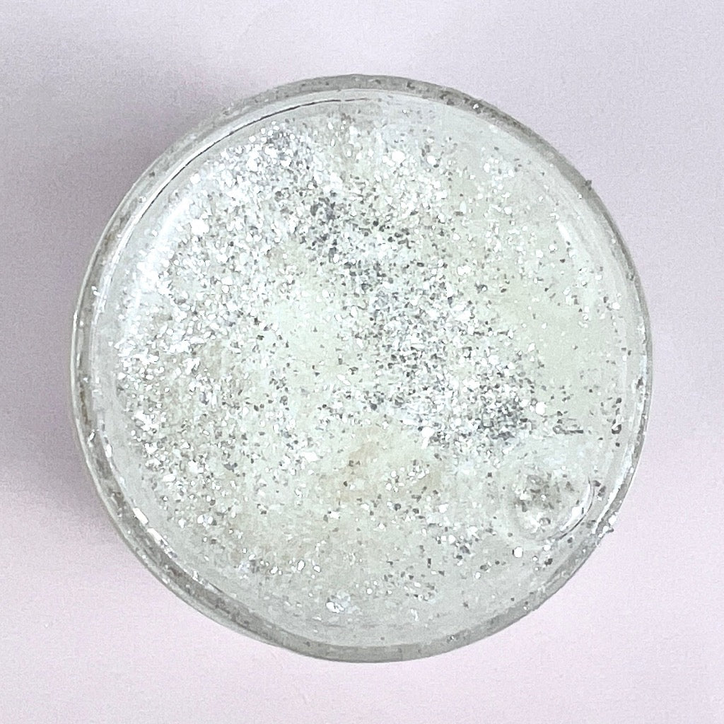 Strawberry Scented Glitter Edible Glue by Moreish Cakes 60ml - Pearl Twinkle