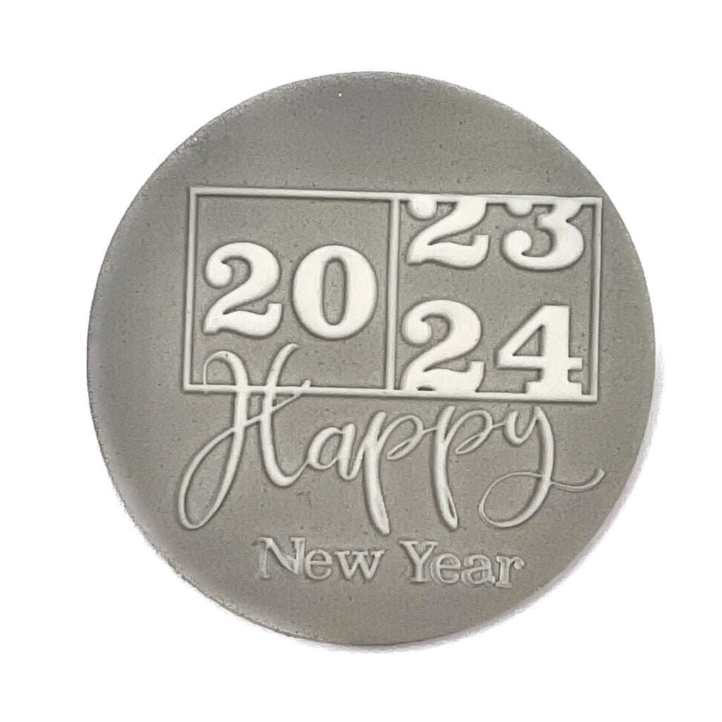 Cookie Stamp Debosser - Happy New Year 2024