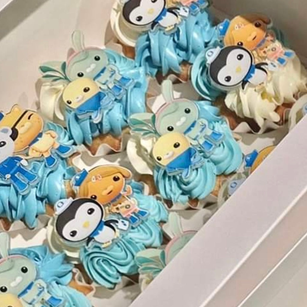 Acrylic Cupcake Topper Charms - Octonauts 6pc
