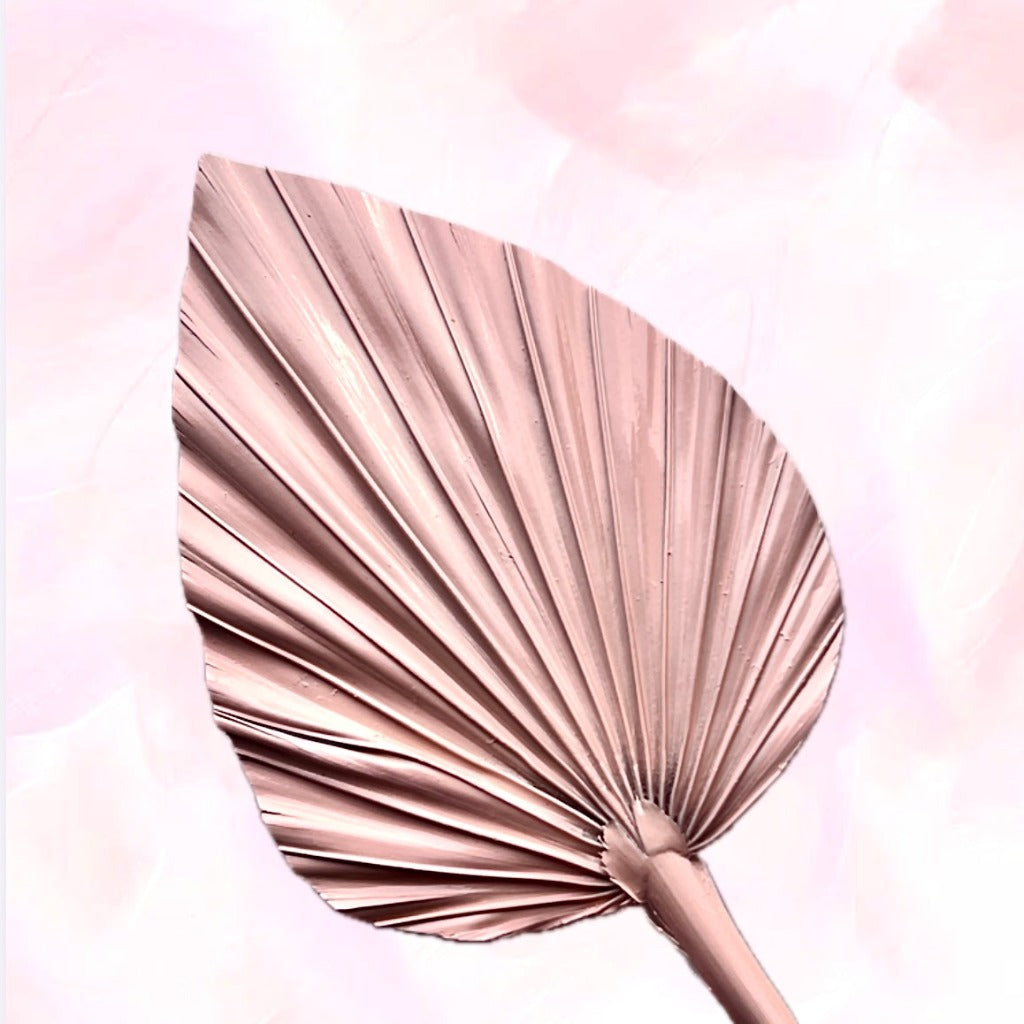 Dried Palm Leaf for Cake Toppers - Baby Pink