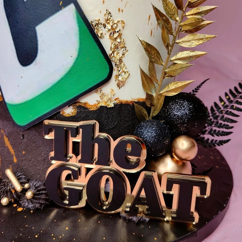 Layered Acrylic Number Cake Topper - Design and Branding Layered Acrylic Number Cake Topper - Design and Branding