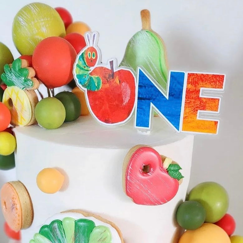 Acrylic Birthday Cake Topper - Hungry Caterpillar