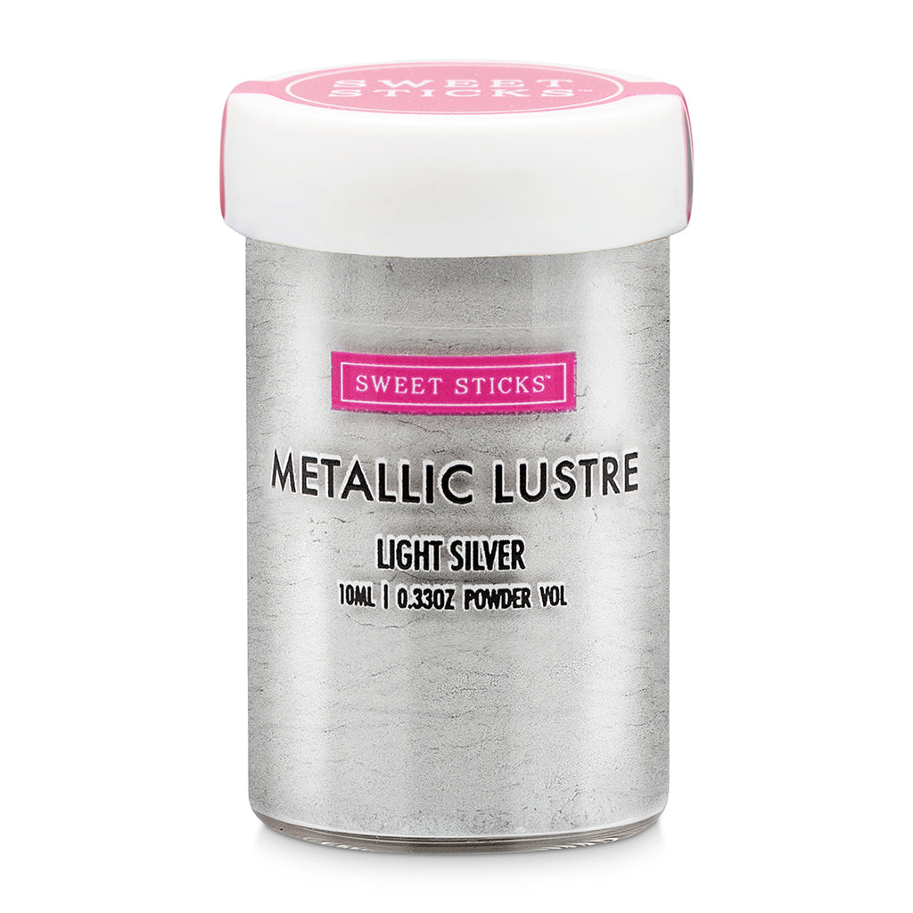 Sweet Sticks Edible Lustre Dust 4g - Light Silver