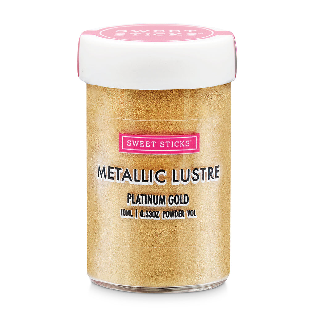 Sweet Sticks Edible Lustre Dust 4g - Platinum Gold