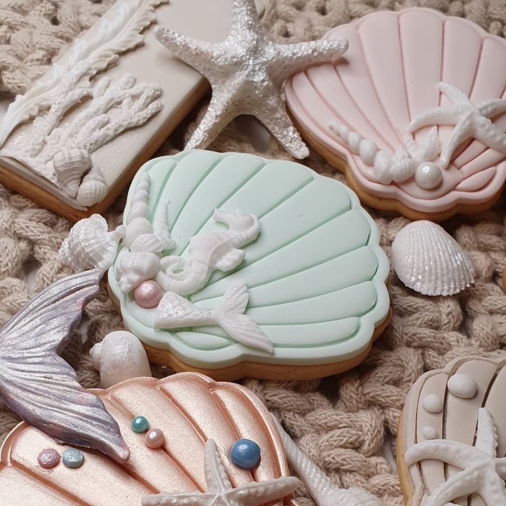 Sea themed sugar cookies Cakers Paradise