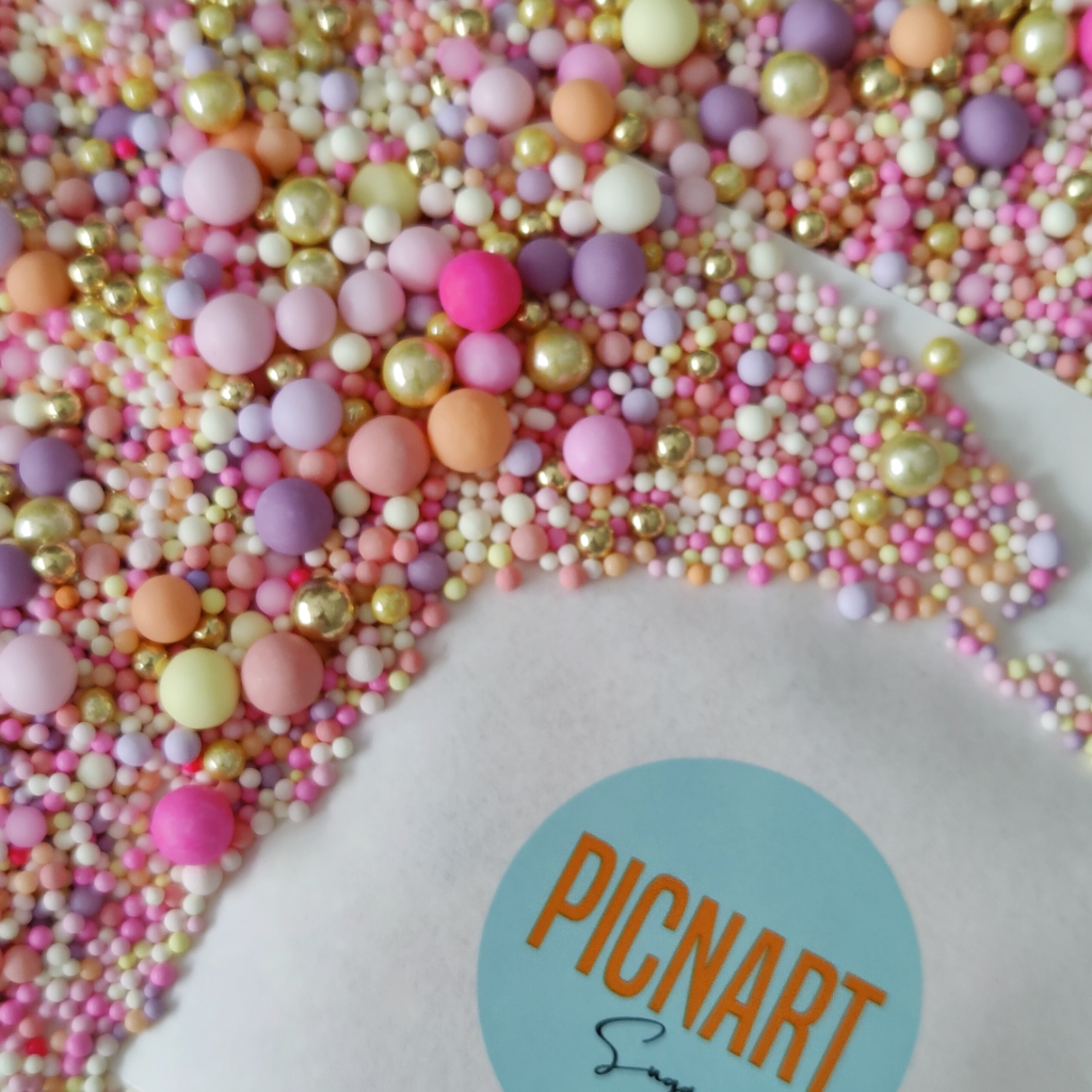 Edible Sprinkles by PICNART Sugar - Meadow Blossoms 120g