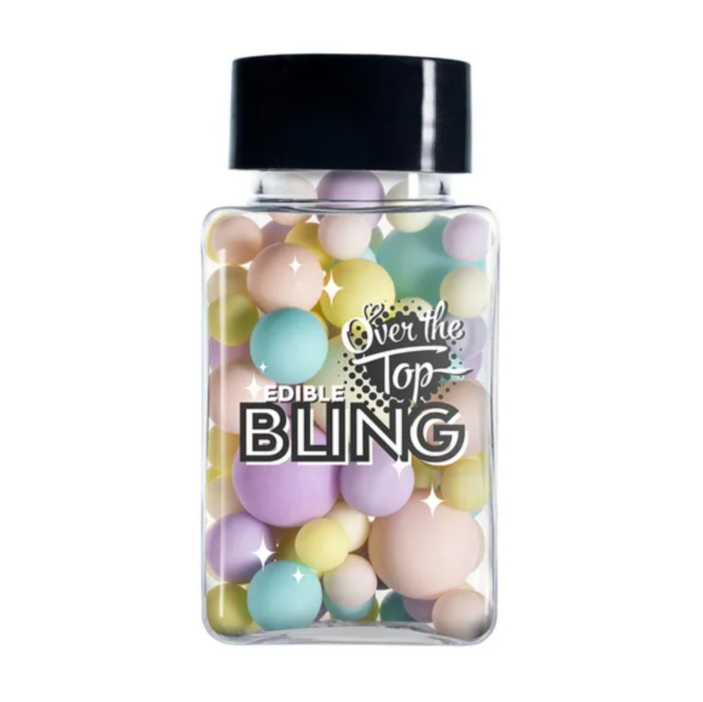 Over the Top Edible Sugar Pearls Mixed Size - Pastel 70g