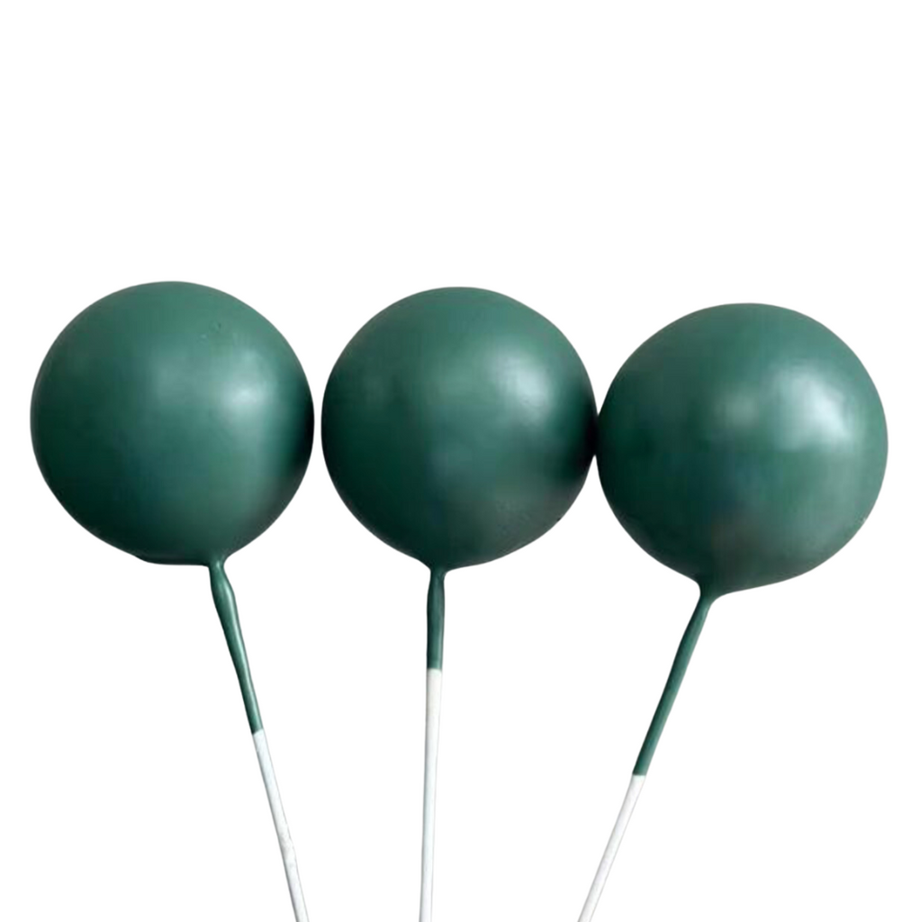 Cake Balls 12pc Mixed Sizes - Matte Emerald Green