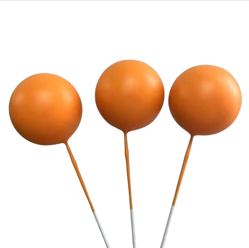 Cake Balls 12pc Mixed Sizes - Matte Orange