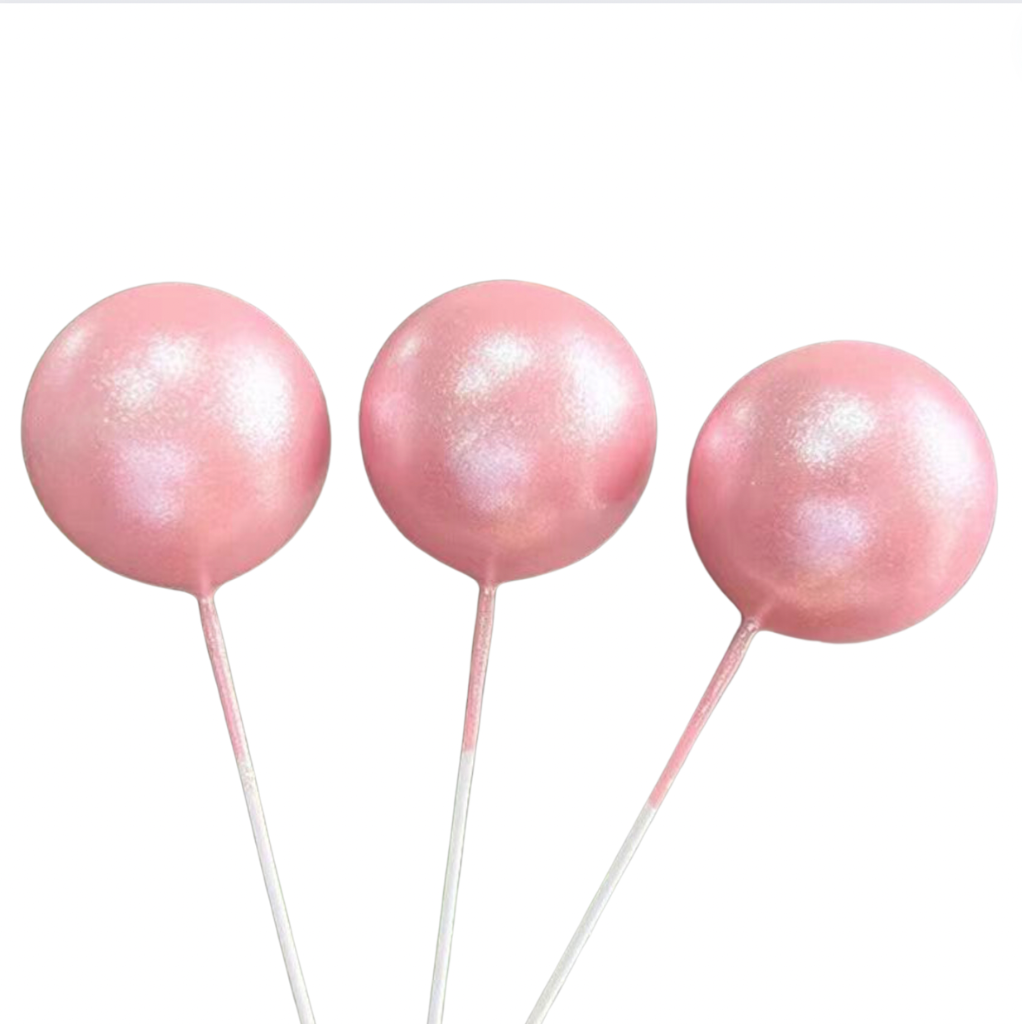 Cake Balls 12pc Mixed Sizes - Shimmer Bright Pink