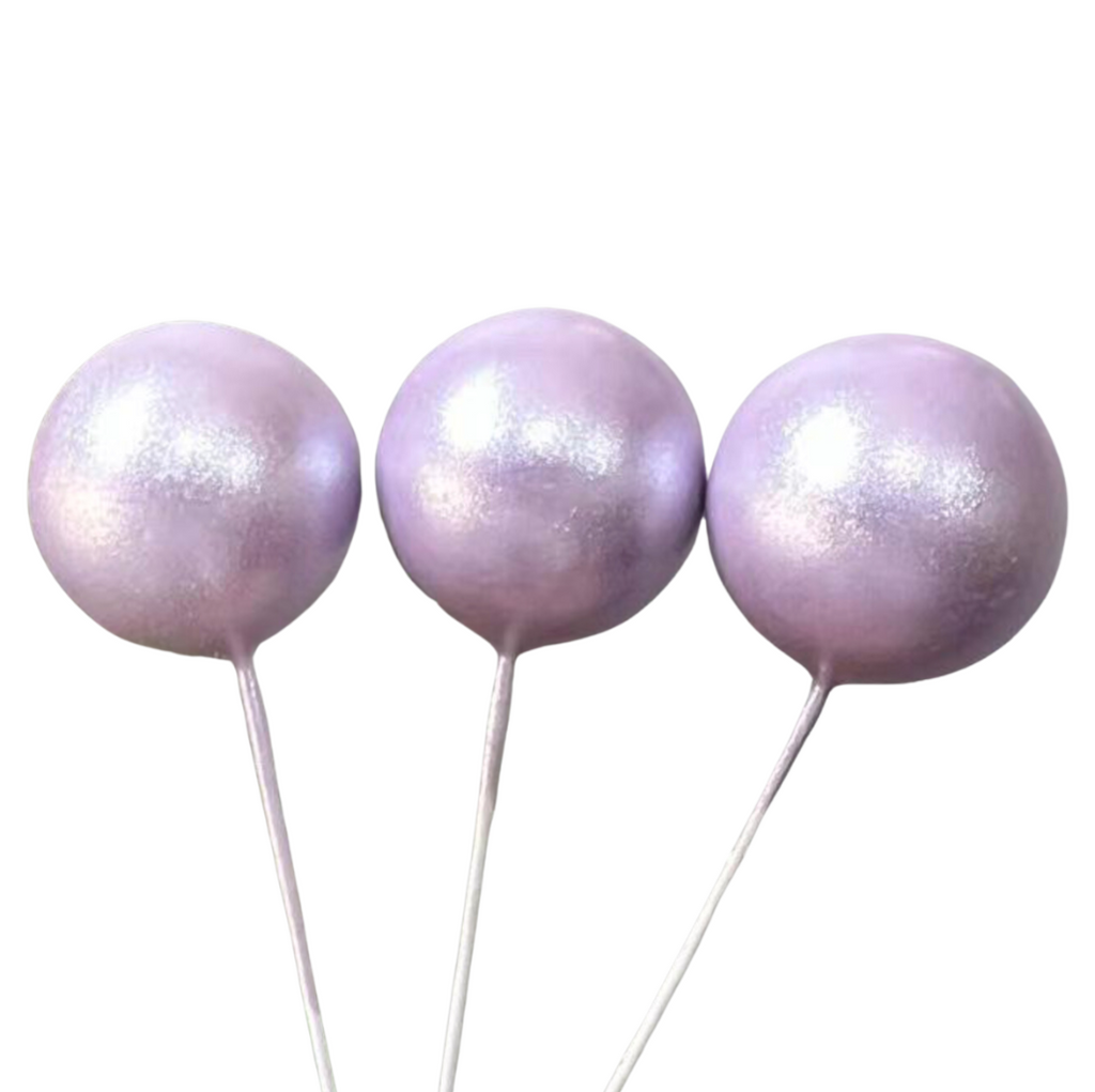 Cake Balls 12pc Mixed Sizes - Shimmer Lilac