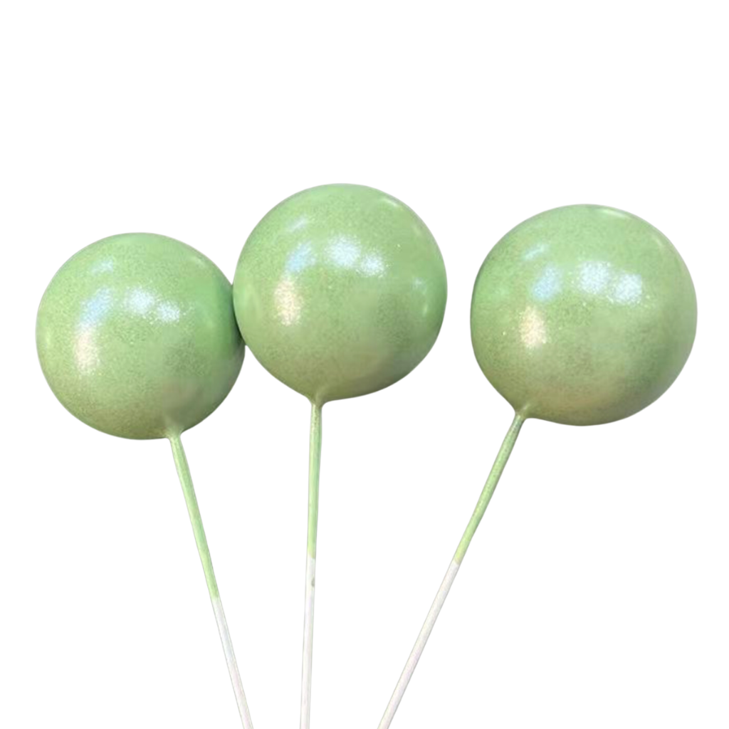 Cake Balls 12pc Mixed Sizes - Shimmer Light Green