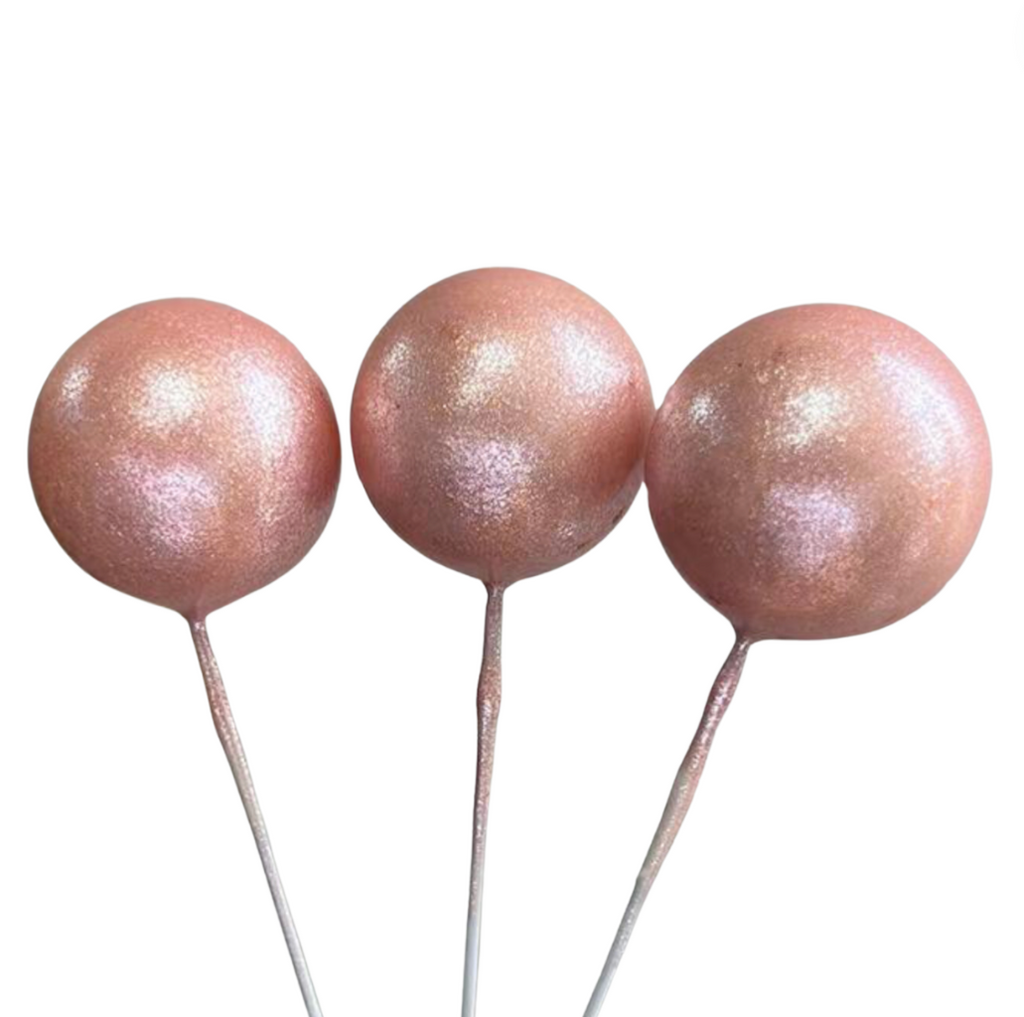 Cake Balls 12pc Mixed Sizes - Shimmer Pink