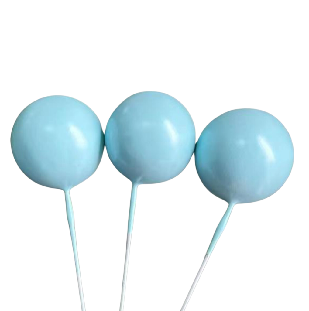 Cake Balls 12pc Mixed Sizes - Matte Light Blue