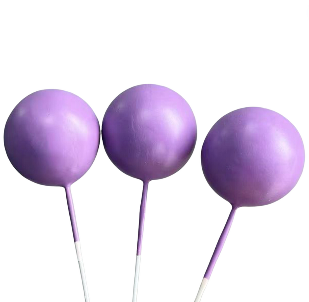 Cake Balls 12pc Mixed Sizes - Matte Purple