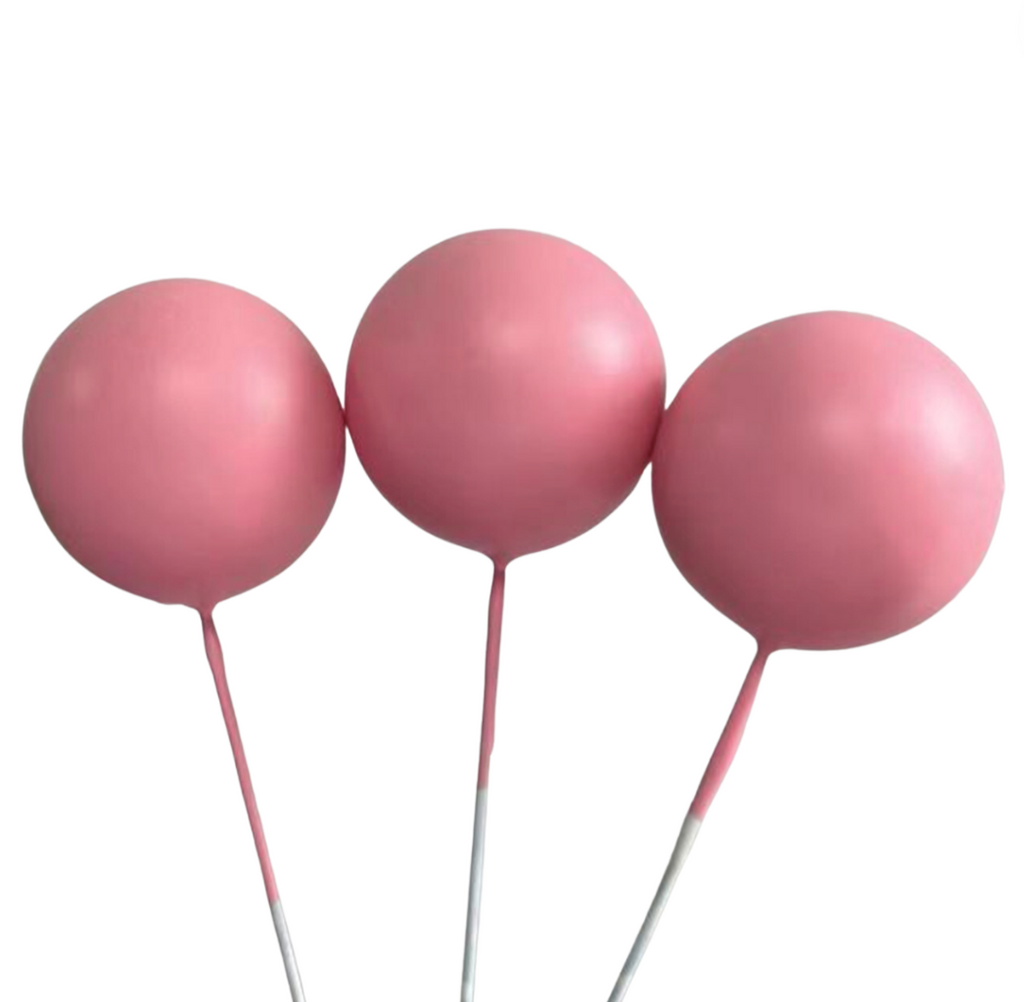 Cake Balls 12pc Mixed Sizes - Matte Dark Pink