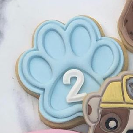 Plastic Cookie Cutter + Fondant Embosser – Paw Patrol Paw