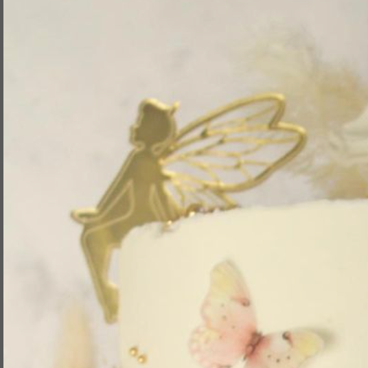 Acrylic Cake Topper Charms - Fairies 4pc