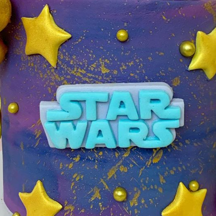 Plastic Cookie Cutter - Star Wars Logo