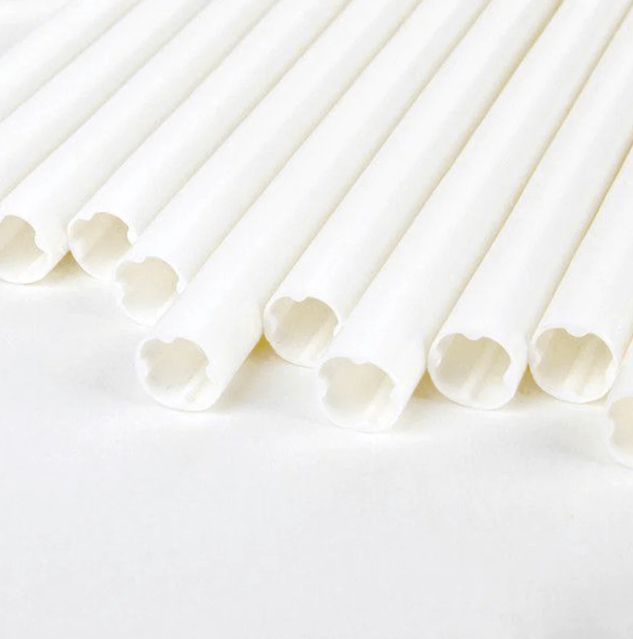 Large White Poly Dowels 40cm Length - 100pc