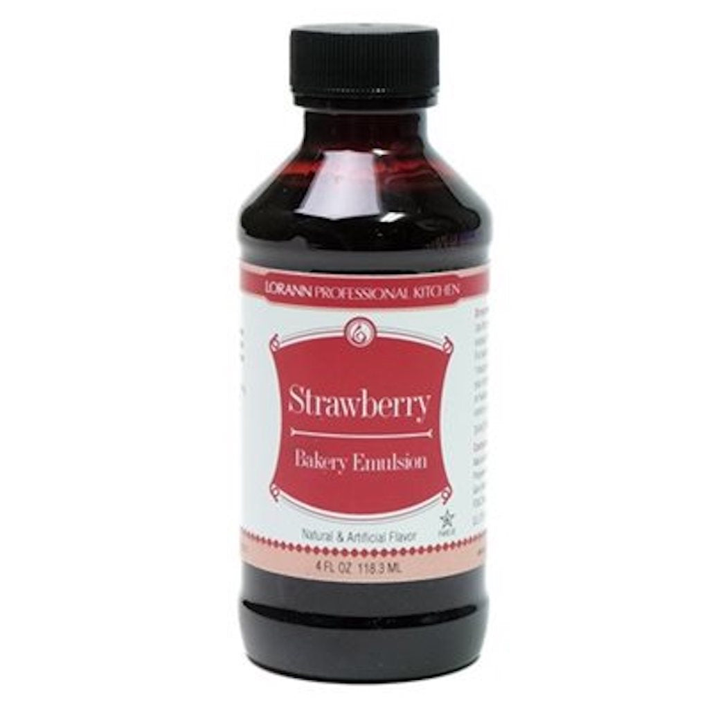 lorann bakery emulsion strawberry 118ml bottle