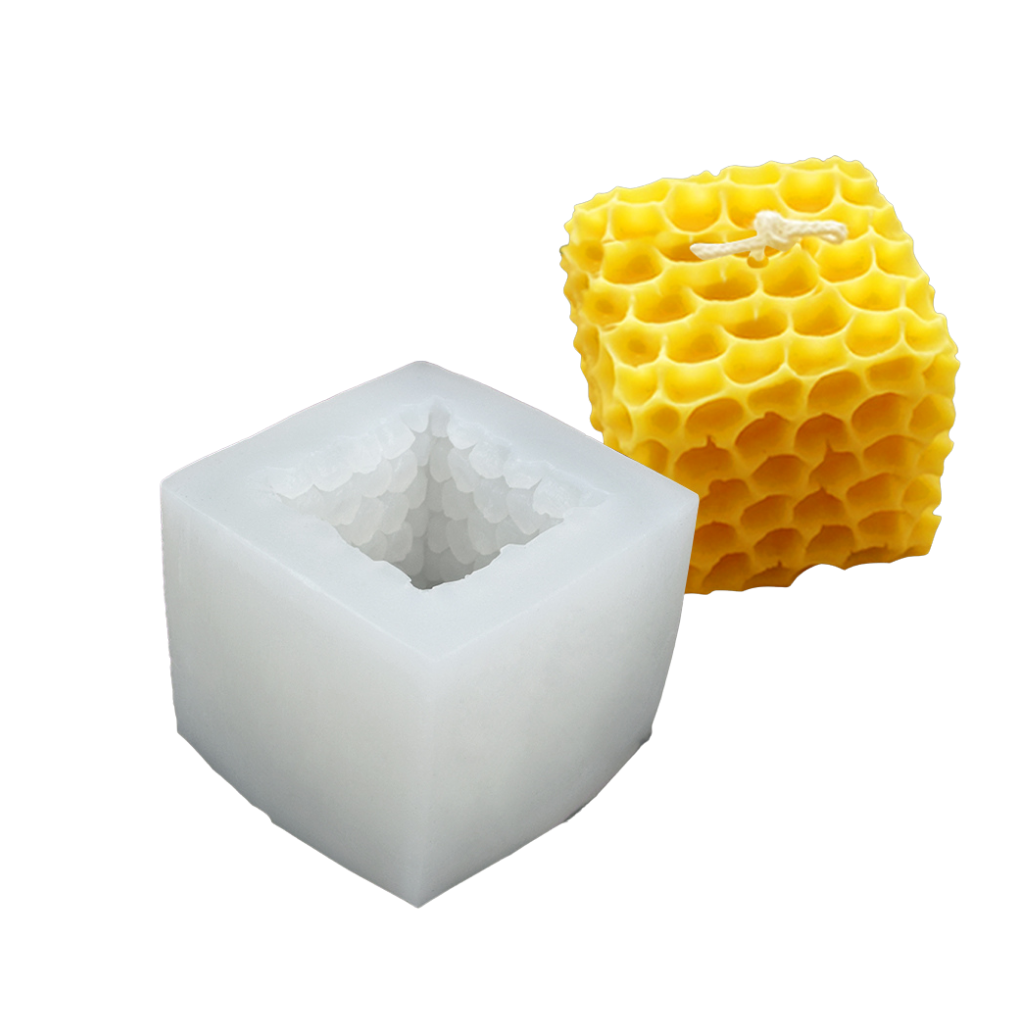 honeycomb cube silicone mould resign candle soap