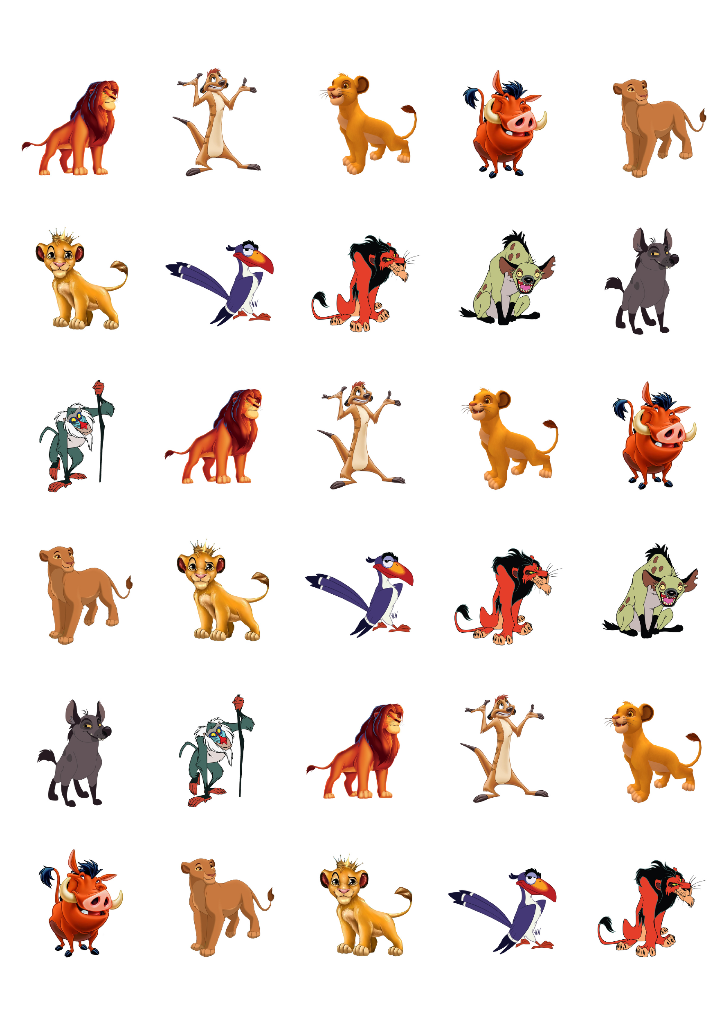 1.5" Cupcake Edible Icing Image - Baby Lion