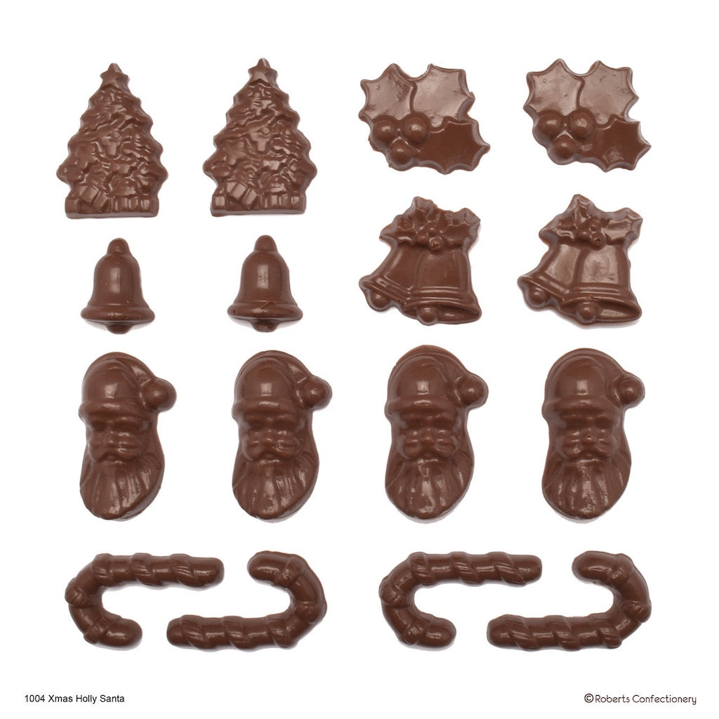 roberts edible craft confectionery chocolate mould plastic christmas ornaments