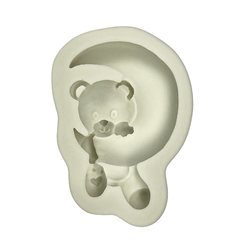 Teddy Bear with the Moon Silicone Mould