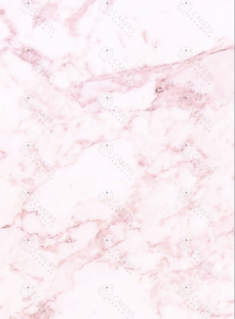 A4 Edible Icing Image - Marble Pink Soft