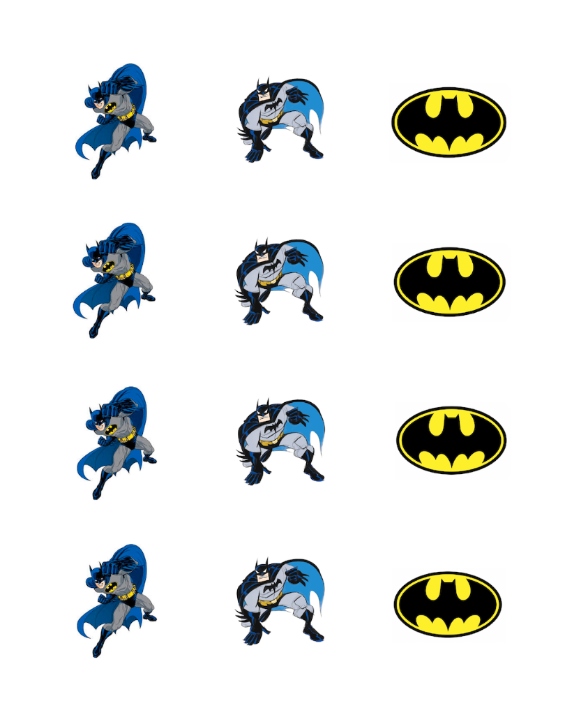 2.5" Cupcake Edible Icing Image - City Hero