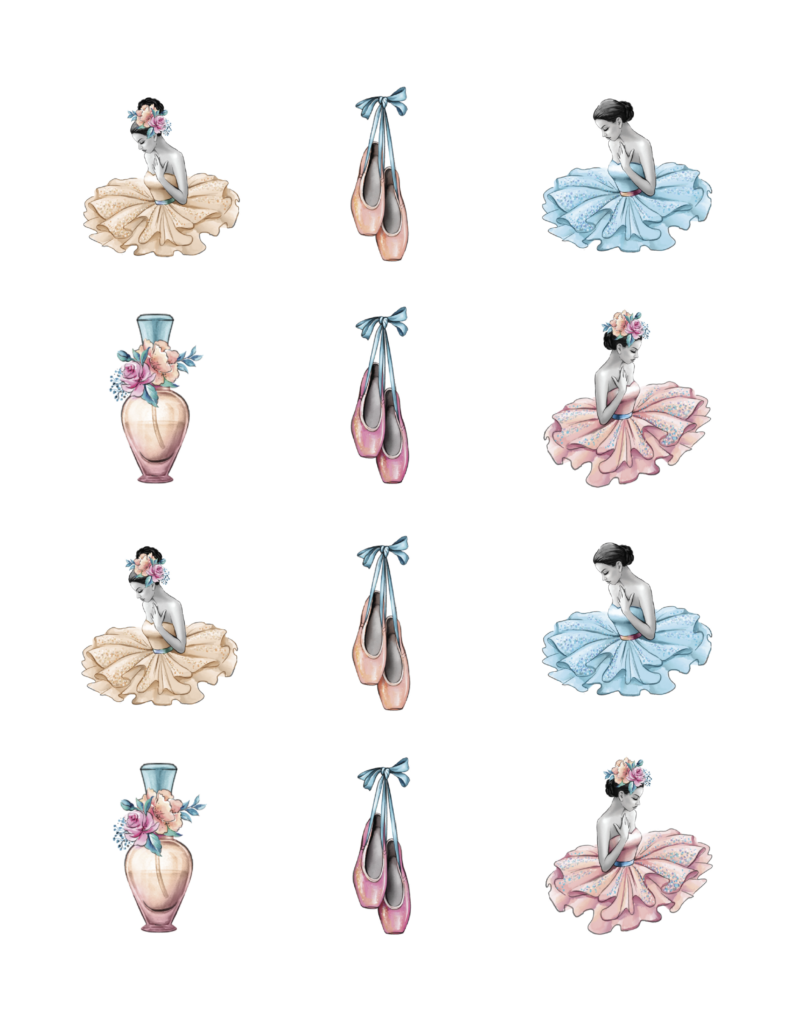 Edible Icing Cake Image ballerina dress shoes