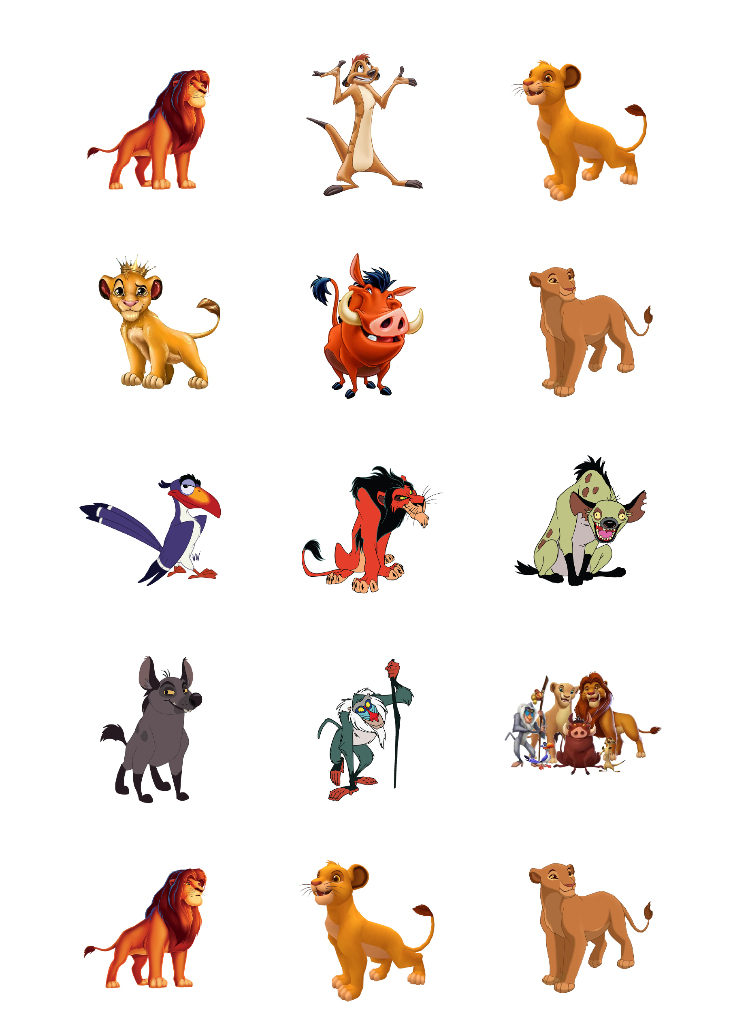 2" Cupcake Edible Icing Image - Baby Lion