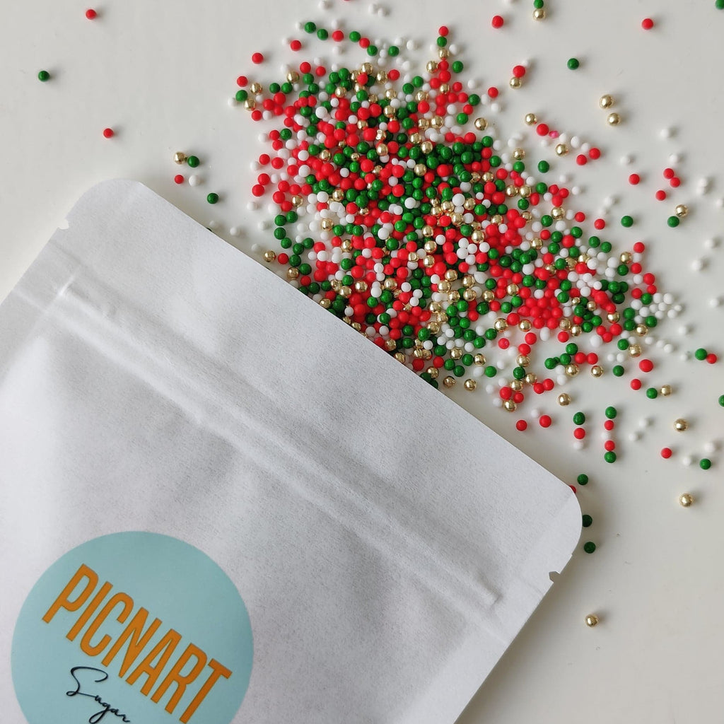 Edible Sprinkles by PICNART Sugar - Christmas Joy 120g