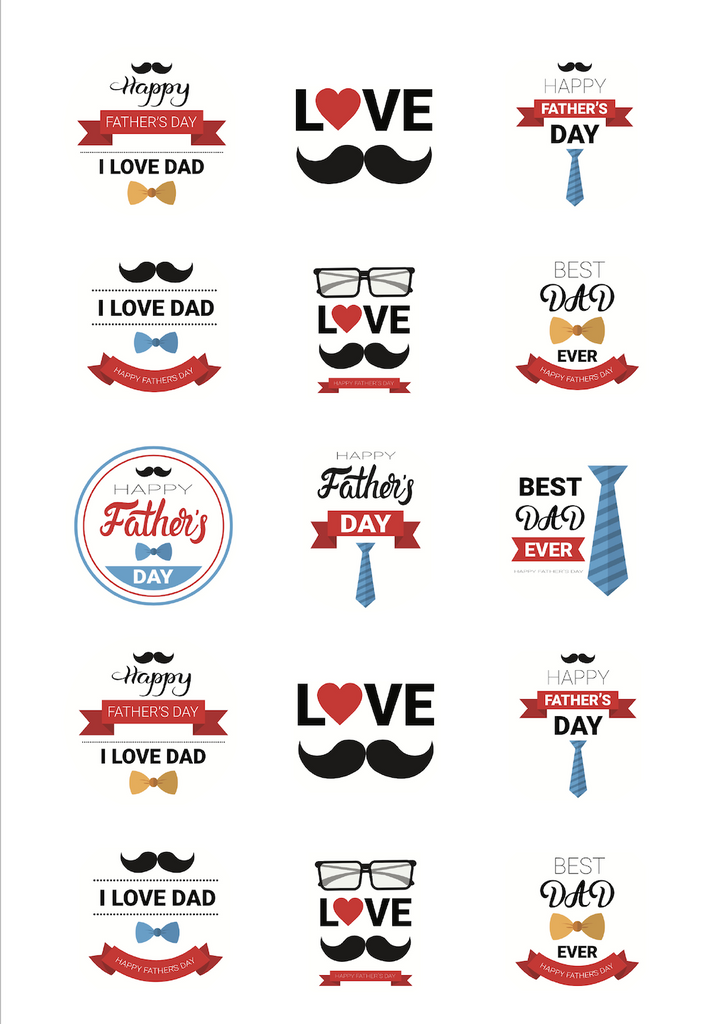 328 2 Fathers Day Edible icing image