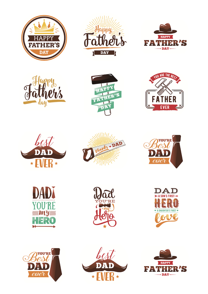 330 2 Fathers Day edible image