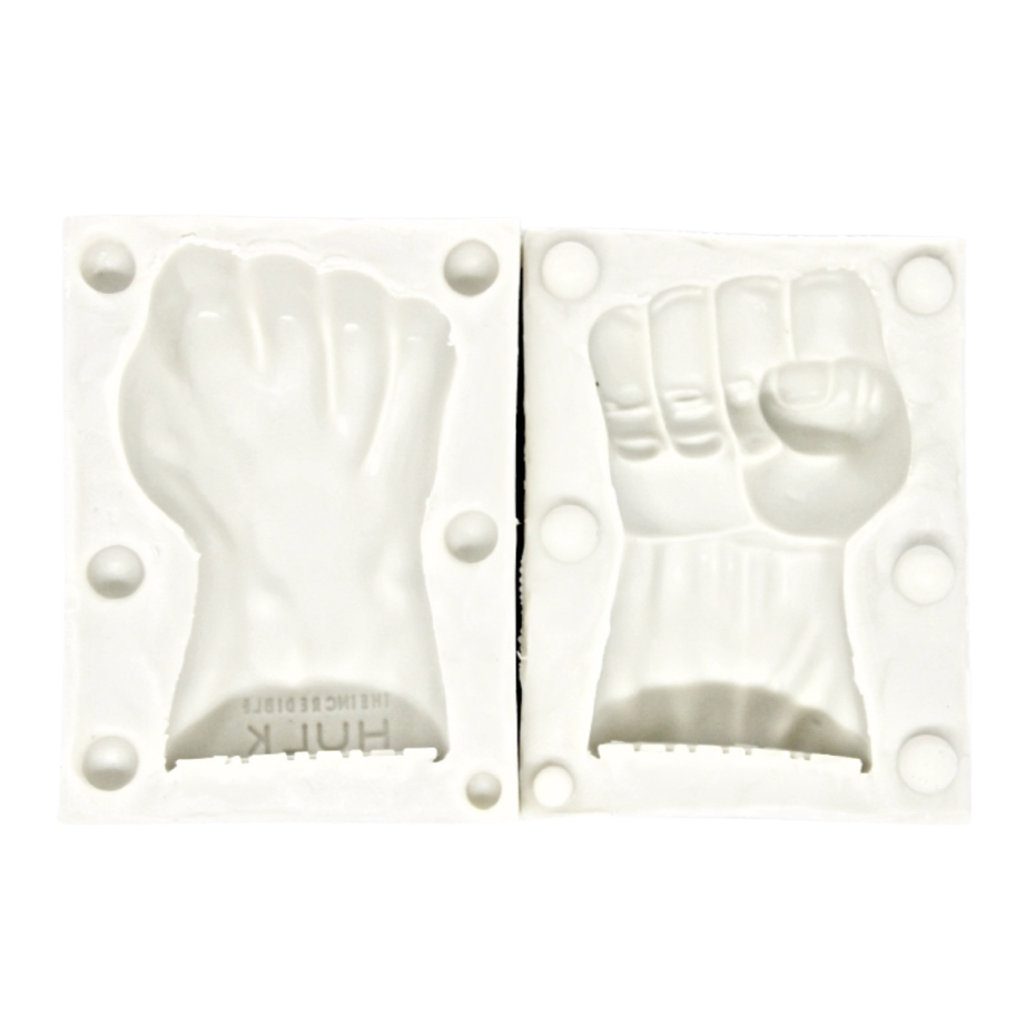 3D hulk fist silicone mould for cake decorating