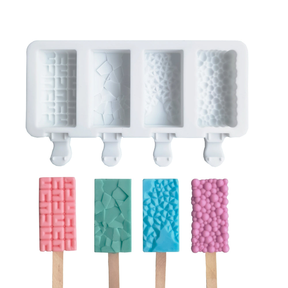 Silicone Cake Mould -  Popsicle Assorted Blocks