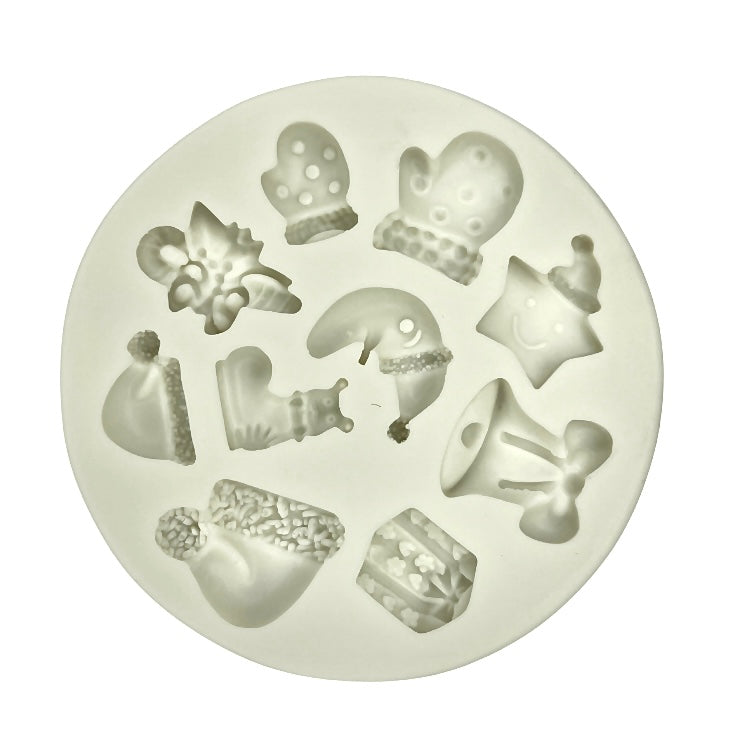 silicone mould assorted christmas ornaments