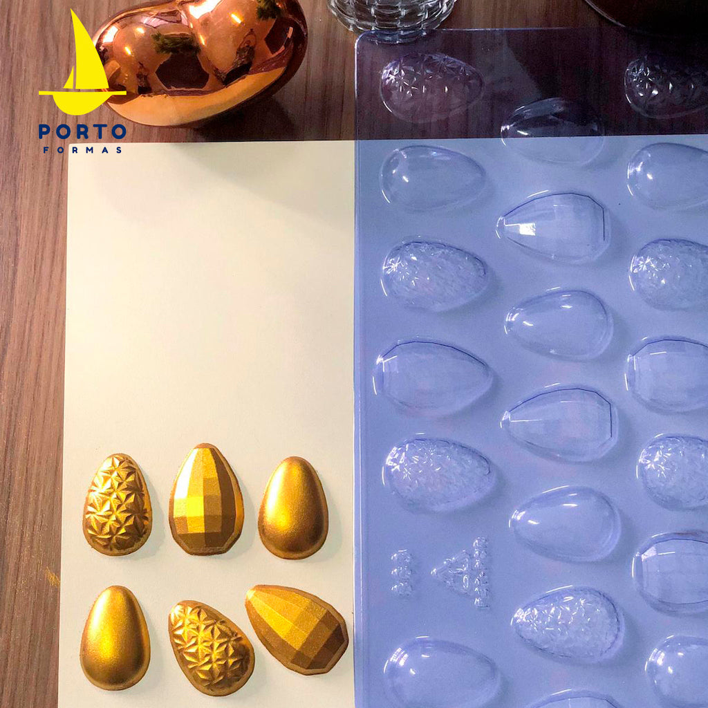 plastic chocolate mould assorted mini easter eggs portoforma