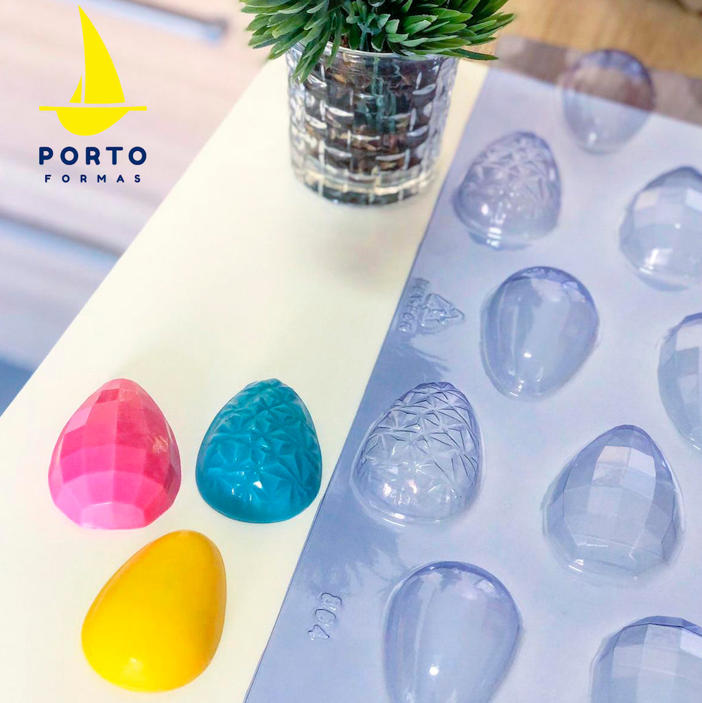 plastic chocolate mould assorted mini easter eggs portoforma 50g