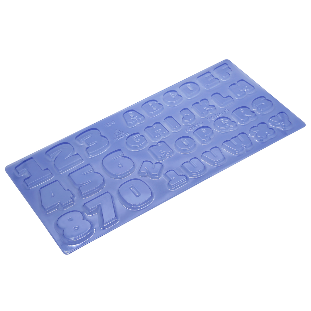 plastic chocolate mould portoforma large numbers letters