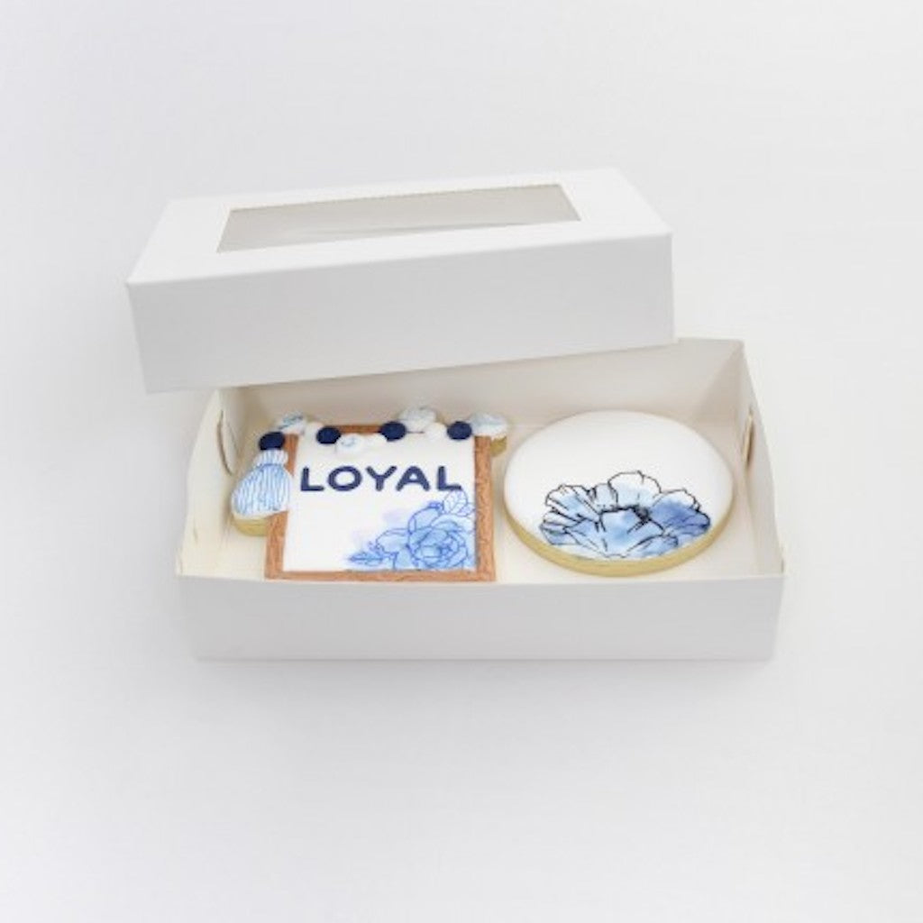 Loyal rectangle 2 biscuit cookie box