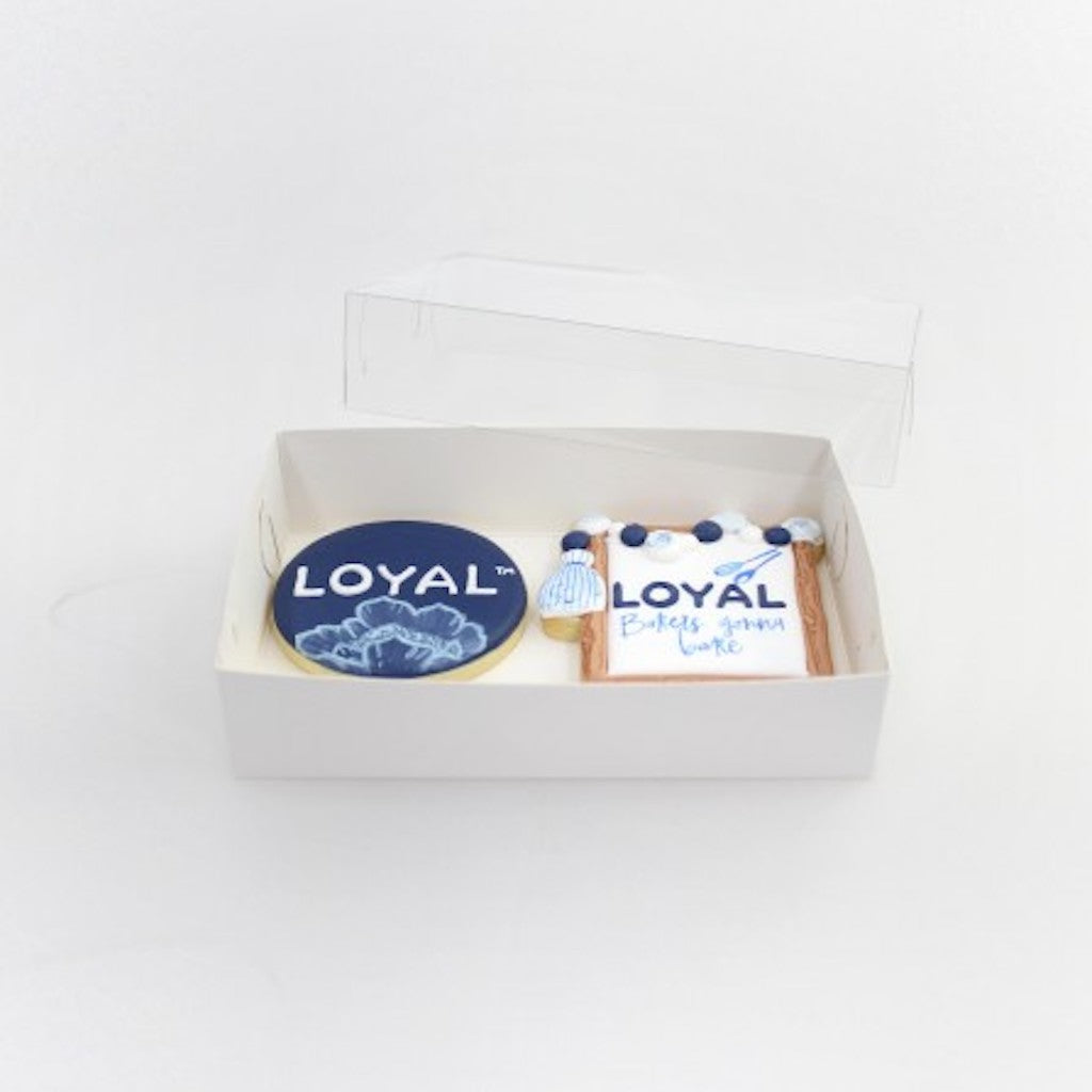 Loyal rectangle 2 biscuit cookie box